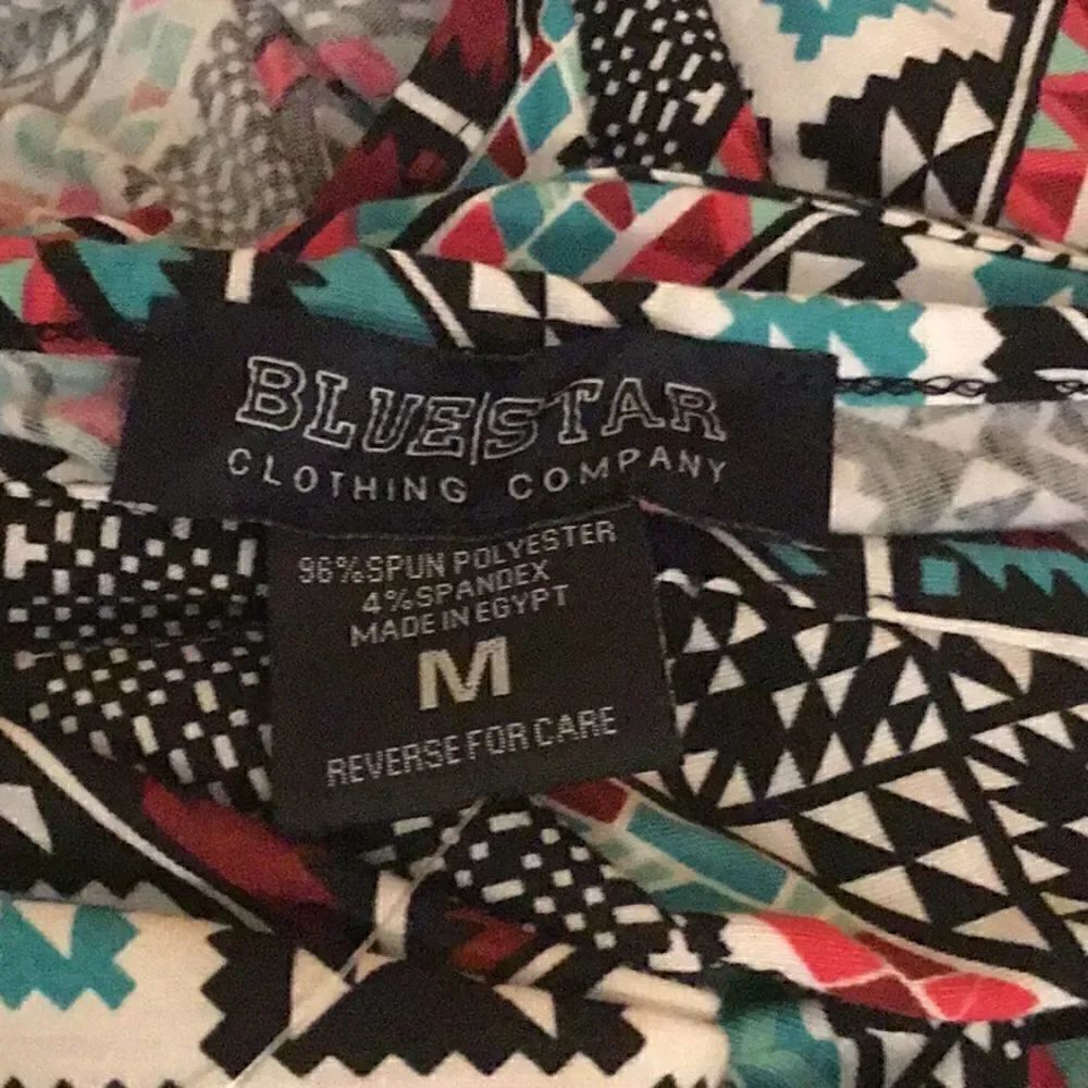 Aztec pattern maxi dress open back in medium - Picture 14 of 15